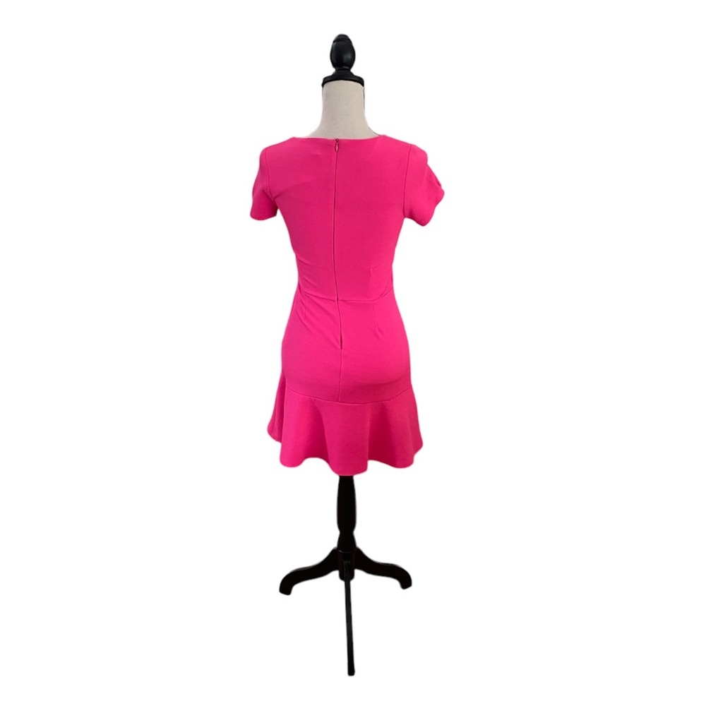 Short Sleeve Ruffle Hem Mini Dress - Picture 2 of 2